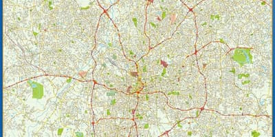 রাস্তার মানচিত্র, আটলান্টা
