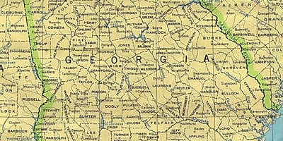 Map of Georgia শহরে
